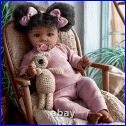 BABESIDE Lifelike Reborn Baby Dolls Daisy Black Girl- 20 Inch Soft Body Realisti
