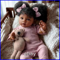 BABESIDE Lifelike Reborn Baby Dolls Daisy Black Girl- 20 Inch Soft Body Realisti