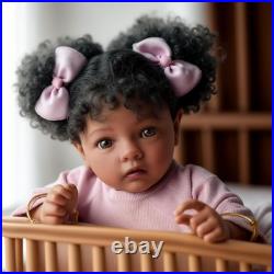 BABESIDE Lifelike Reborn Baby Dolls Daisy Black Girl- 20 Inch Soft Body Realisti