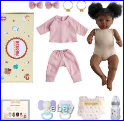 BABESIDE Lifelike Reborn Baby Dolls Daisy Black Girl- 20 Inch Soft Body Realisti