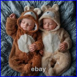 BABESIDE Lifelike Reborn Baby Twins 20 inch Soft Body Realistic Newborn Doll