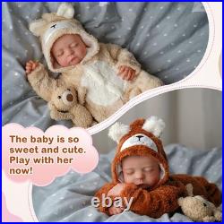 BABESIDE Lifelike Reborn Baby Twins 20 inch Soft Body Realistic Newborn Doll
