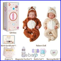 BABESIDE Lifelike Reborn Baby Twins 20 inch Soft Body Realistic Newborn Doll