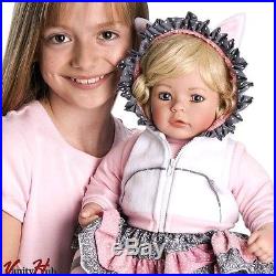 Baby Doll Girl Real Lifelike Vinyl Soft Realistic Toddler Cute Kids Girls Toy