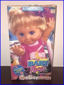 BABY FACE Galloob Doll So Sweet Marcy ALL ORIGINAL with BOX 1991