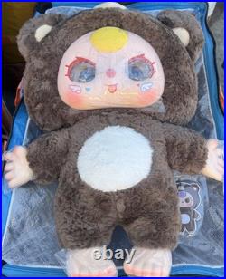 BABY THREE 1000% Big Baby Plush Doll Blind Box Brown Bear Glitter Liquid Eyes