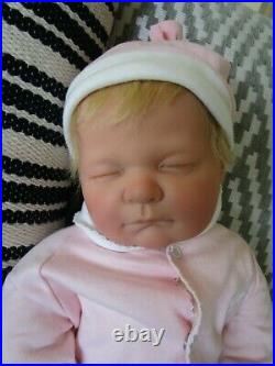 BERENGUER SLEEPY REBORN BABY GIRL RAFFERTY Hand-rooted Weighted