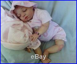 Big Chunky Realist Newborn Reborn Baby Girl Doll Amber By Pat Moulton