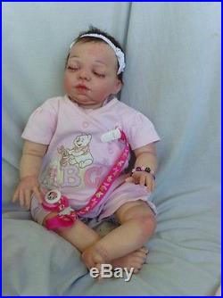 Big Chunky Realist Newborn Reborn Baby Girl Doll Amber By Pat Moulton