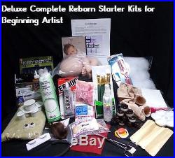 BLAZE, Complete STARTER KIT make a REBORN Baby DOLL, DVD, PAINT, MOHAIR, EYES