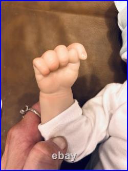 BRAND NEW 18 Inch Vinyl Reborn Baby Doll Light Complexion Brown Straight Hair