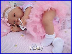 BROWN EYES MIA 20 NEW REBORN REALISTIC NEWBORN DOLL FAKE BABY GIRL LIFE LIKE