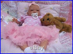 BROWN EYES MIA 20 NEW REBORN REALISTIC NEWBORN DOLL FAKE BABY GIRL LIFE LIKE