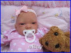 BROWN EYES MIA 20 NEW REBORN REALISTIC NEWBORN DOLL FAKE BABY GIRL LIFE LIKE