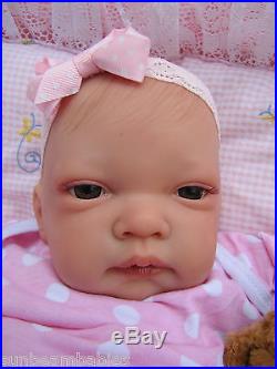 BROWN EYES MIA 20 NEW REBORN REALISTIC NEWBORN DOLL FAKE BABY GIRL LIFE LIKE