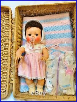 BRUNETTE 1958 American Character 13 Tiny Tears Baby Doll 25 pc RAREST Minty WOW