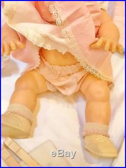 BRUNETTE 1958 American Character 13 Tiny Tears Baby Doll 25 pc RAREST Minty WOW