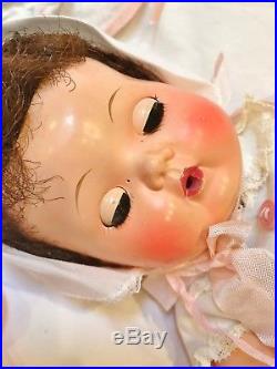 BRUNETTE 1958 American Character 13 Tiny Tears Baby Doll 25 pc RAREST Minty WOW