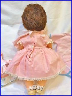 BRUNETTE 1958 American Character 13 Tiny Tears Baby Doll 25 pc RAREST Minty WOW