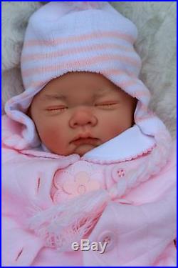 Butterfly Babies Stunning Reborn Baby Girl Doll Sofia In Spanish Coat Set
