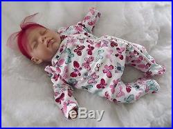 BUTTERFLY FAKE BABY GIRL Real Lifelike Mottled Reborn Doll Childs Birthday Xmas