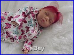 BUTTERFLY FAKE BABY GIRL Real Lifelike Mottled Reborn Doll Childs Birthday Xmas