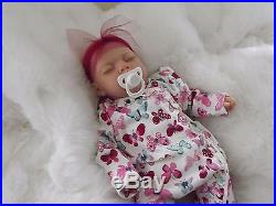 BUTTERFLY FAKE BABY GIRL Real Lifelike Mottled Reborn Doll Childs Birthday Xmas