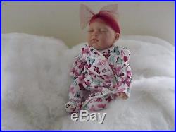 BUTTERFLY FAKE BABY GIRL Real Lifelike Mottled Reborn Doll Childs Birthday Xmas