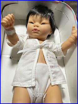 Baby Asian Boy neonate doll With bracelet Anatomically Correct WITH BOX