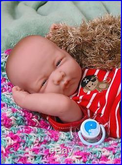 Baby Boy Doll Berenguer 14 inch Real Alive Soft Vinyl Washable Preemie LifeLike