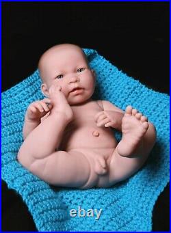 Baby Boy Doll Berenguer 17 Real Alive Soft Vinyl Silicone Preemie Life Like