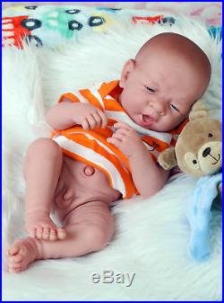 Baby Real Boy Reborn Doll Preemie Toy Gift 15 Newborn Soft Vinyl Life Like