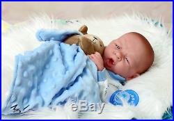 Baby Real Boy Reborn Doll Preemie Toy Gift 15 Newborn Soft Vinyl Life Like