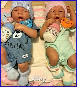 Details about   Baby Twins Reborn Doll Berenguer 14" PREEMIE  Vinyl Preemie Life like BOY/ GIRL 