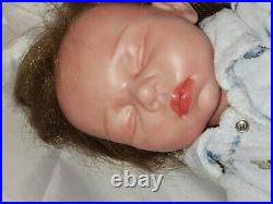 Beautifil Reborn Baby Girl 3/4 vinyl cloth doll VERY detailed & life like