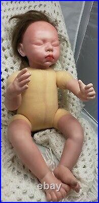 Beautifil Reborn Baby Girl 3/4 vinyl cloth doll VERY detailed & life like