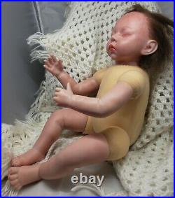 Beautifil Reborn Baby Girl 3/4 vinyl cloth doll VERY detailed & life like