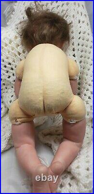 Beautifil Reborn Baby Girl 3/4 vinyl cloth doll VERY detailed & life like