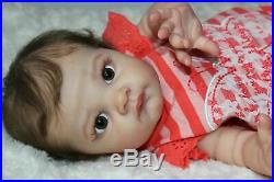 Beautiful Baby reborn doll POPPET by Adrie Stoete Full LimbsGlass Eyes20 COA
