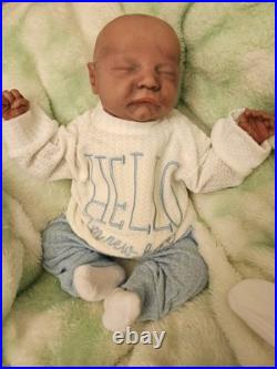 Beautifully Handcrafted 17 Reborn Doll Levi Asleep. Great For All Enthusiasts