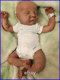 Beautifully Handcrafted 17 Reborn Doll Levi Asleep. Great For All Enthusiasts