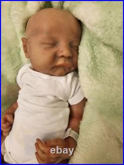 Beautifully Handcrafted 17 Reborn Doll Levi Asleep. Great For All Enthusiasts
