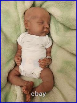 Beautifully Handcrafted 17 Reborn Doll Levi Asleep. Great For All Enthusiasts