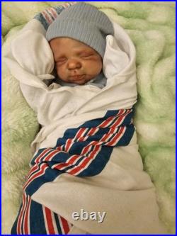 Beautifully Handcrafted Reborn Doll 17 Pascal Sleeping. Great For Collectors