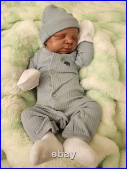 Beautifully Handcrafted Reborn Doll 17 Pascal Sleeping. Great For Collectors