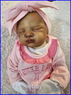 Beautifully Handcrafted Reborn Doll 20 Kate Sleeping. Great For All Collectors