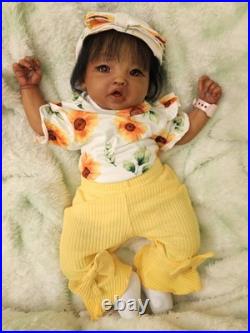 Beautifully Handcrafted Reborn Doll 20 Ping Ping. Hand Rooted Hair. Great Gift