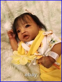 Beautifully Handcrafted Reborn Doll 20 Ping Ping. Hand Rooted Hair. Great Gift