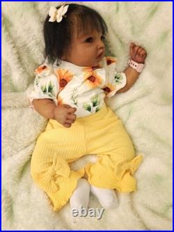 Beautifully Handcrafted Reborn Doll 20 Ping Ping. Hand Rooted Hair. Great Gift