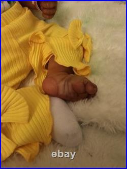 Beautifully Handcrafted Reborn Doll 20 Ping Ping. Hand Rooted Hair. Great Gift